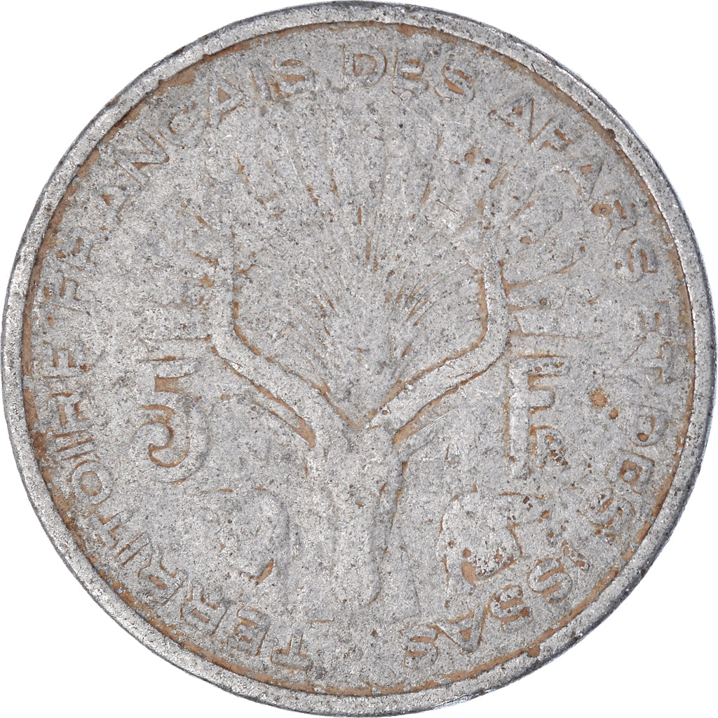 Coin, FRENCH AFARS & ISSAS, 5 Francs, 1975