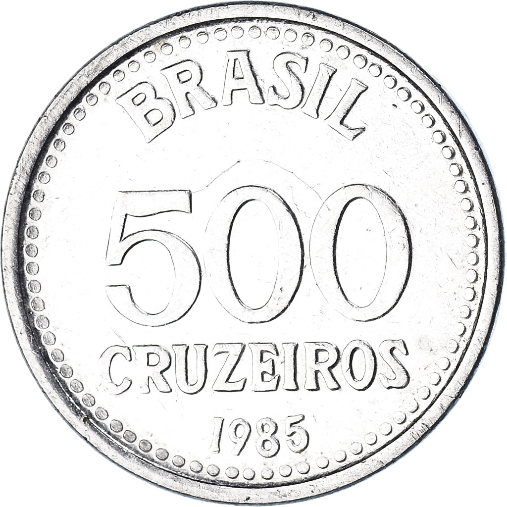 Coin, Brazil, 500 Cruzeiros, 1985