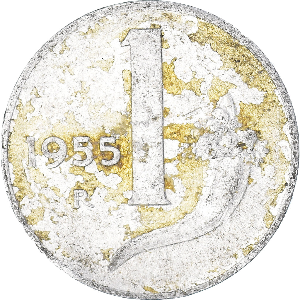 Moneta, Włochy, Lira, 1955