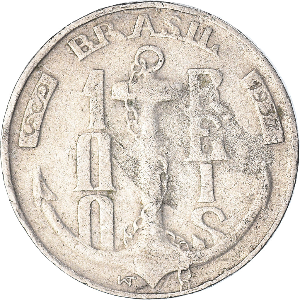 Moneda, Brasil, 100 Reis, 1937