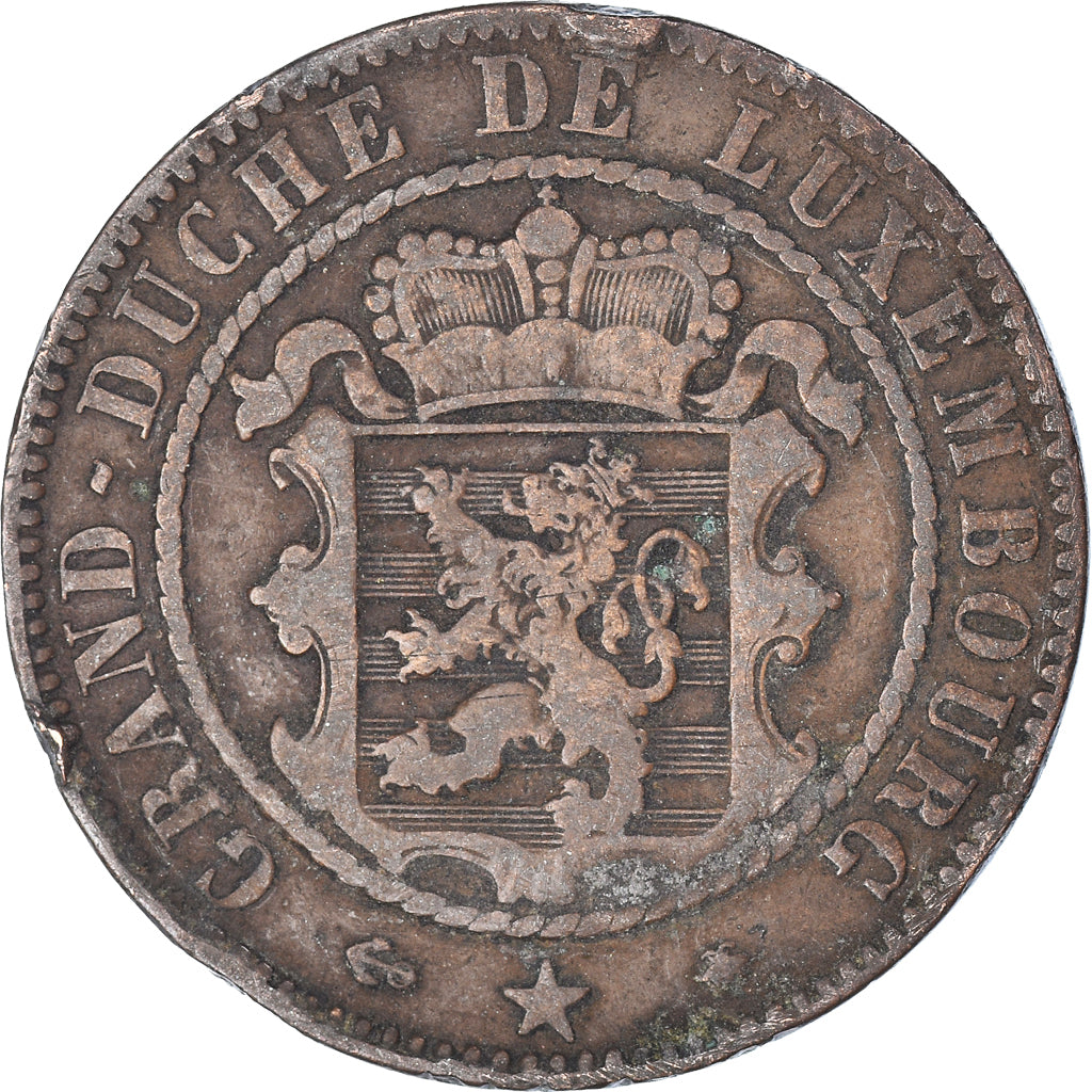 Moeda, Luxemburgo, 10 Centimes, 1865