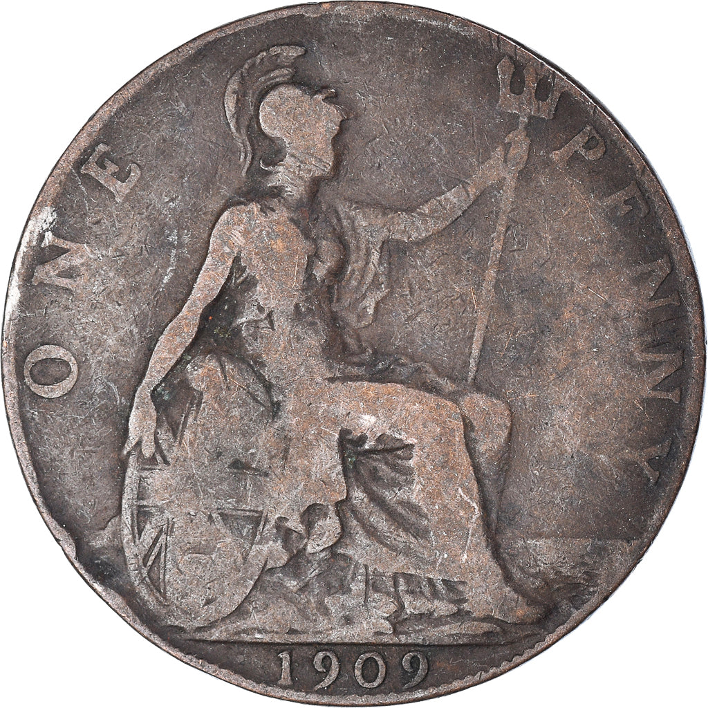 Coin, Great Britain, Penny, 1909