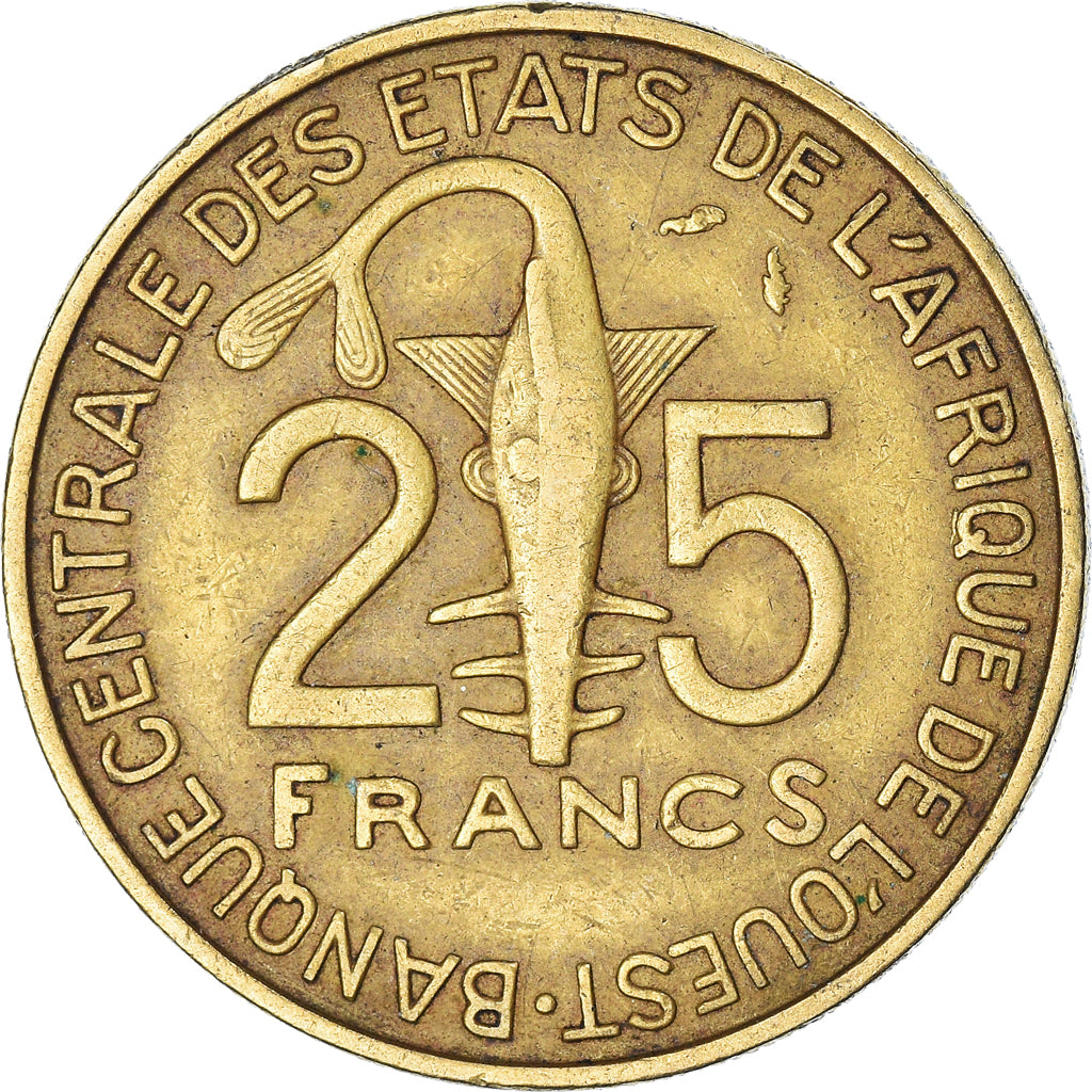 Coin, West African States, 25 Francs, 1981