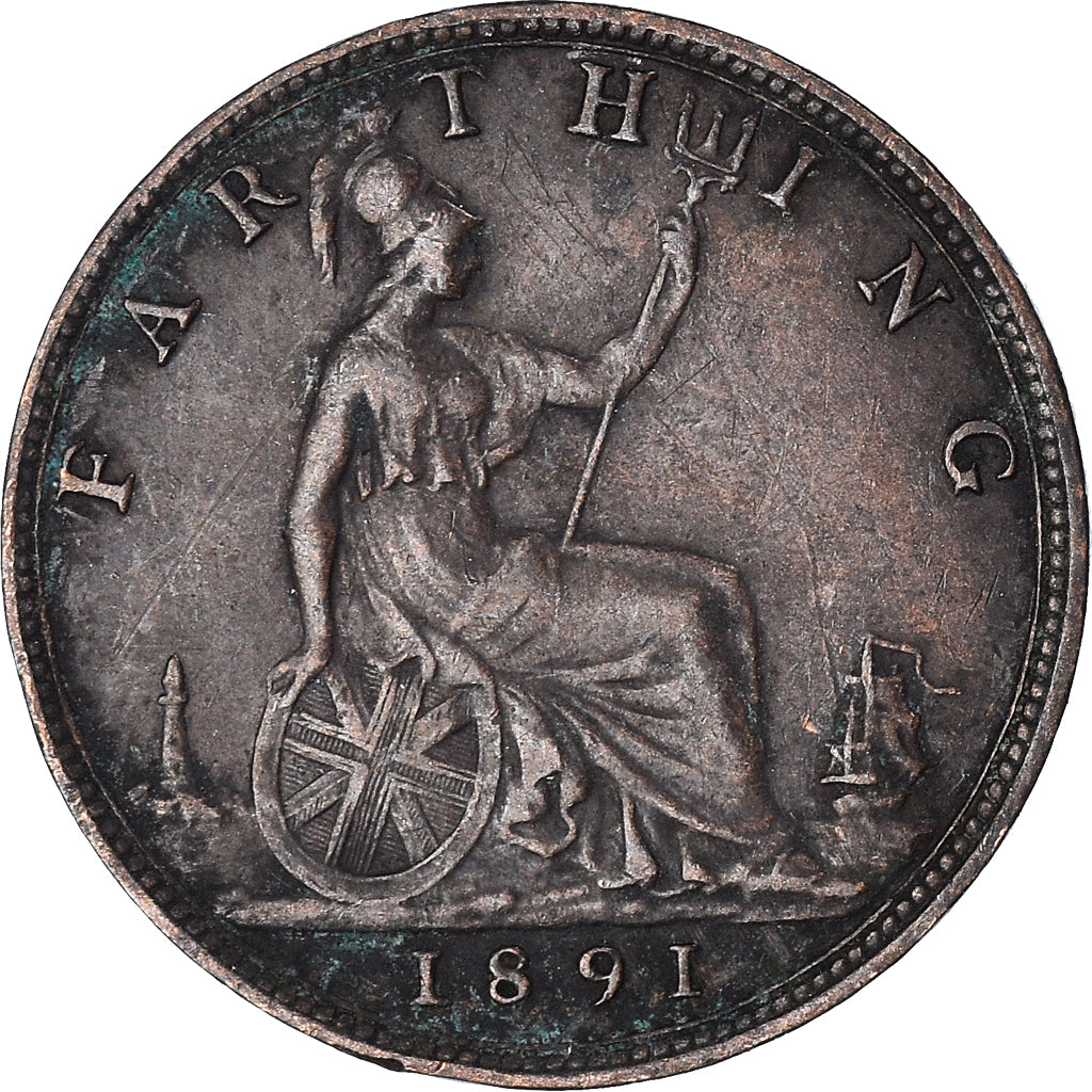 Coin, Great Britain, Farthing, 1891