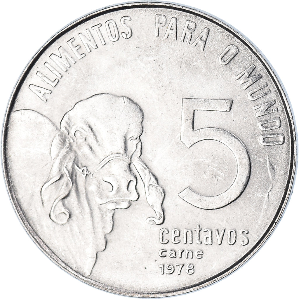 Coin, Brazil, 5 Centavos, 1978