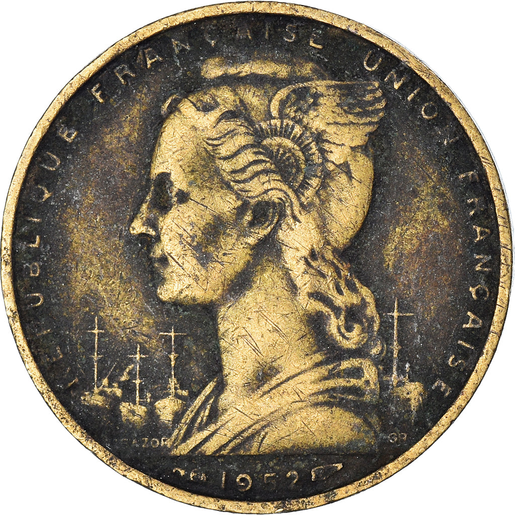 Munten, Somalië, 20 Francs, 1952