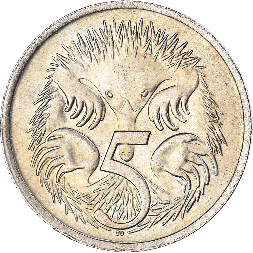 Moeda, Austrália, 5 Cents, 1966