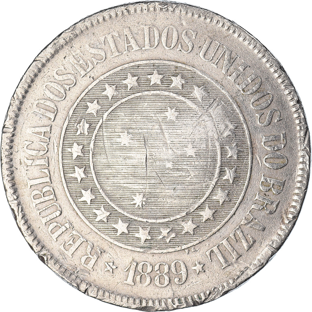 Münze, Brasilien, 200 Reis, 1889