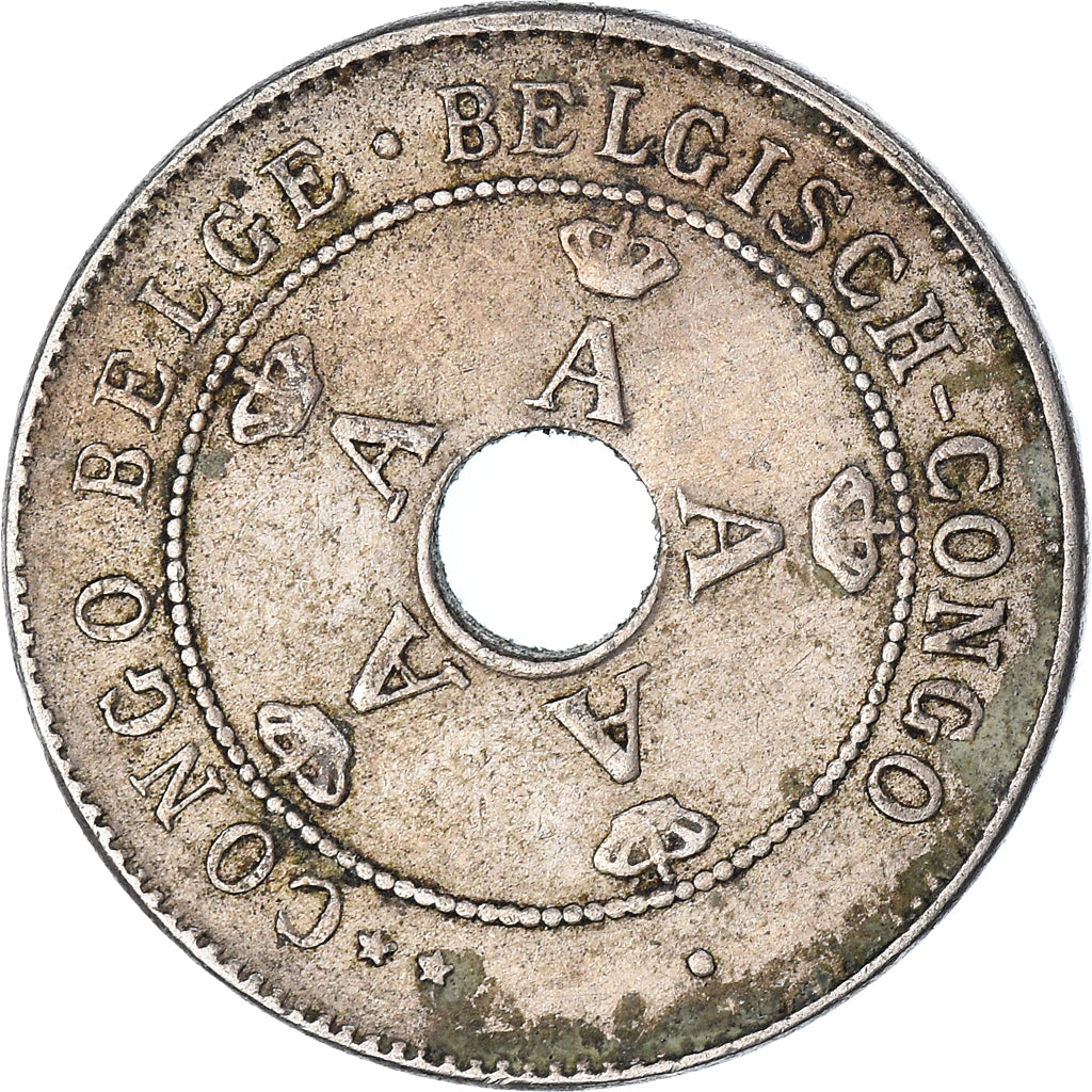 Coin, Belgian Congo, 10 Centimes, 1911