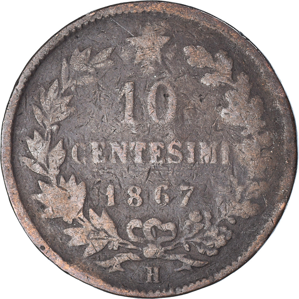Moneta, Italia, 10 Centesimi, 1867