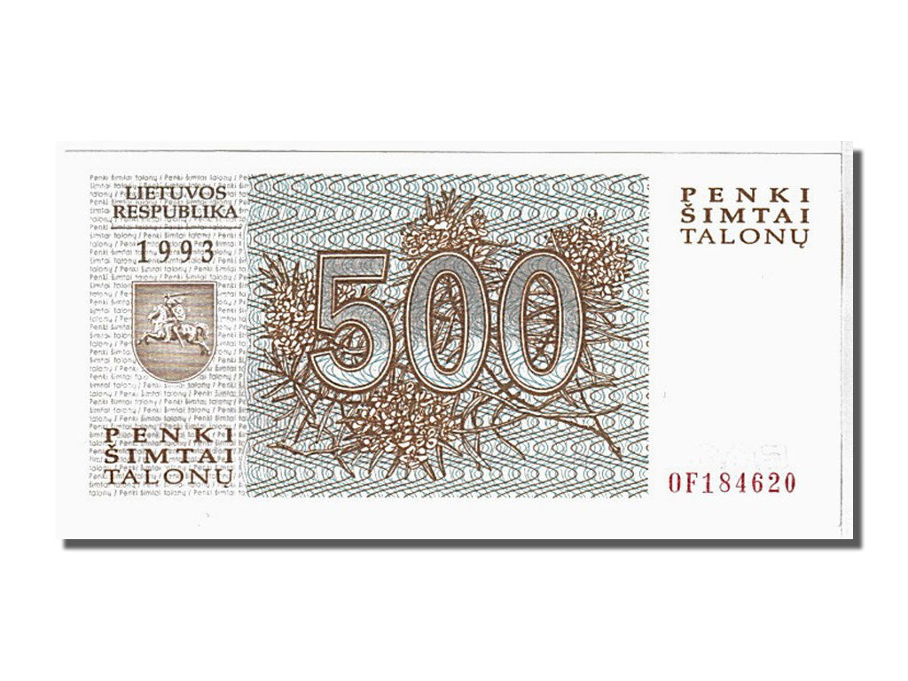 Banknote, Lithuania, 500 Talonu, 1993, KM:46, UNC(65-70)