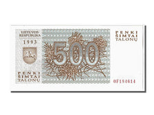 Banknote, Lithuania, 500 Talonu, 1993, KM:46, UNC(65-70)