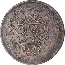 Munten, Tunisië, 2 kharub, 1872 (AH 1289)