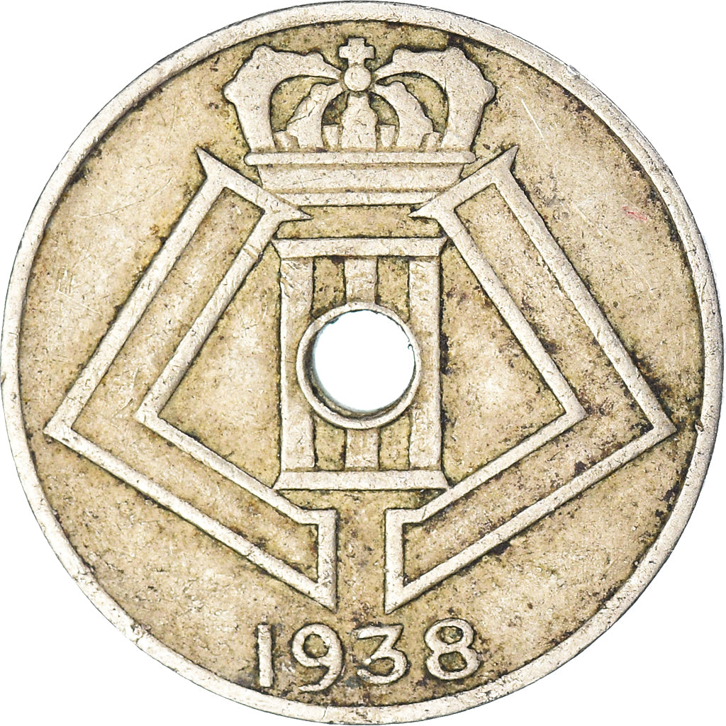 Moeda, Bélgica, 5 Centimes, 1938