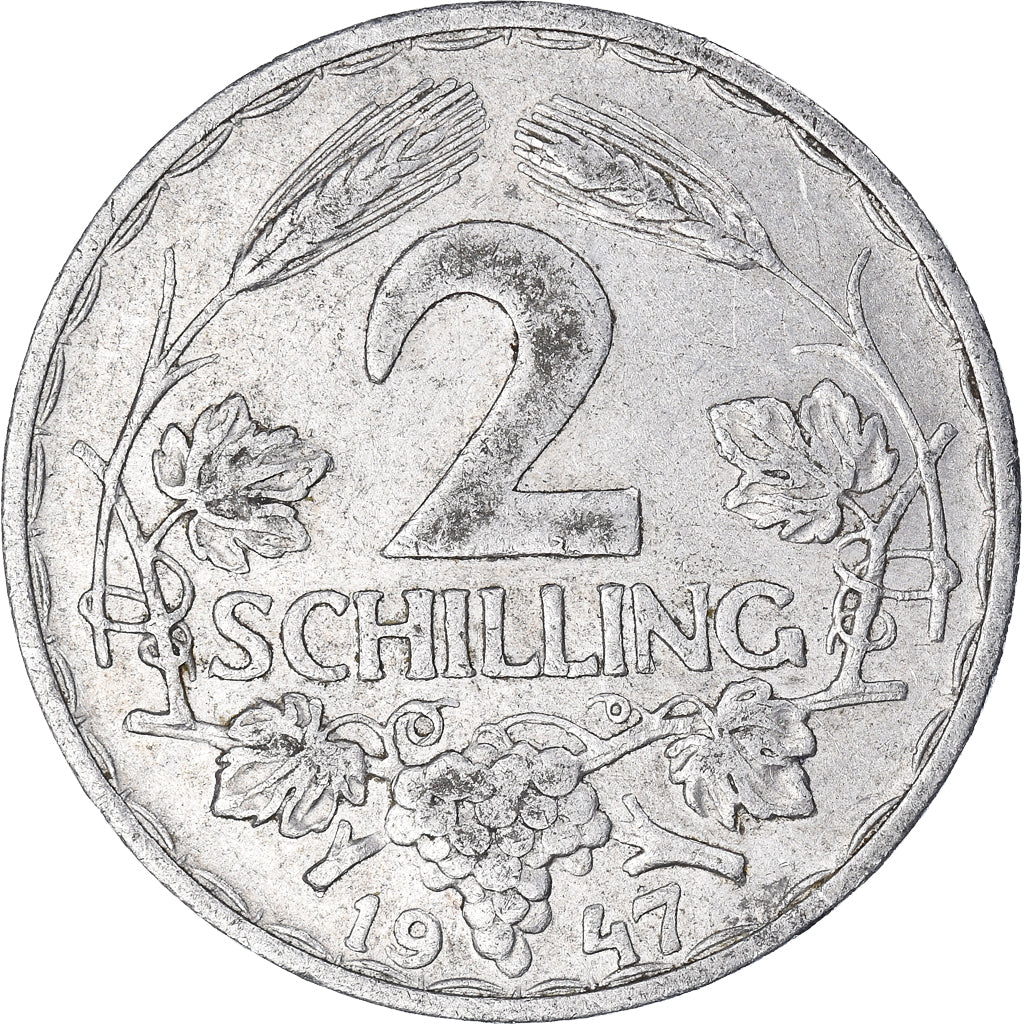 Coin, Austria, 2 Schilling, 1947