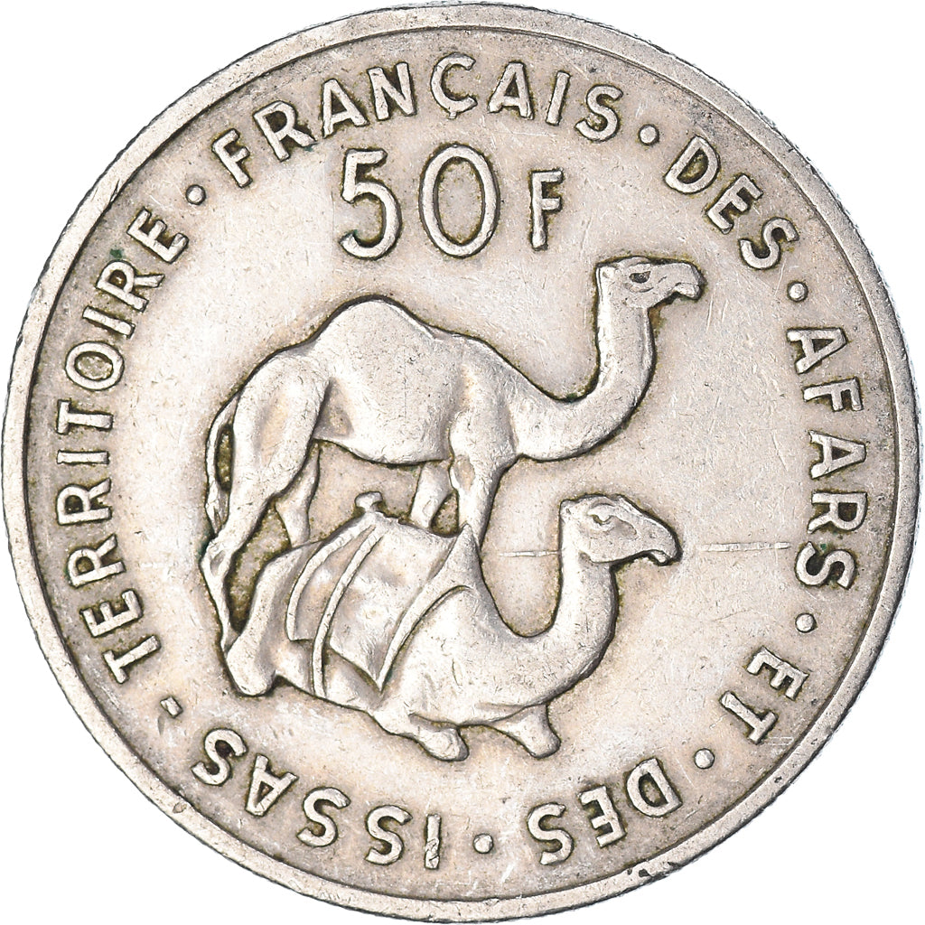Coin, FRENCH AFARS & ISSAS, 50 Francs, 1970