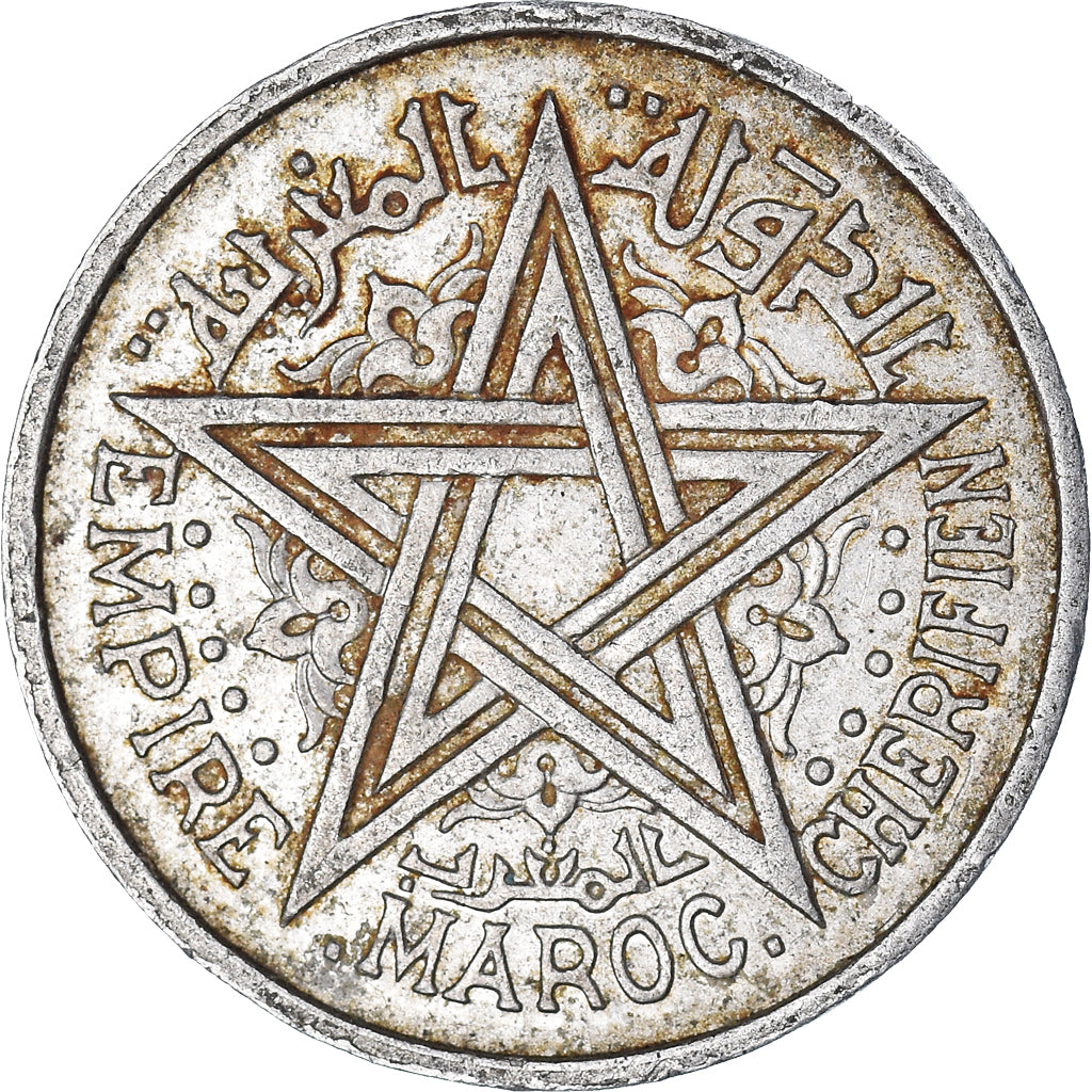 Moneda, Marruecos, 2 Francs, 1951