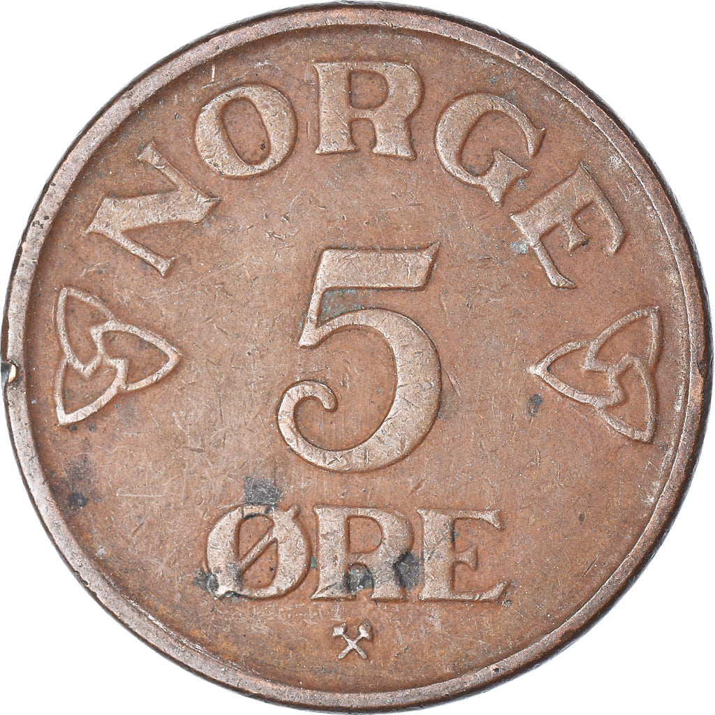 Moneta, Norwegia, 5 Öre, 1952