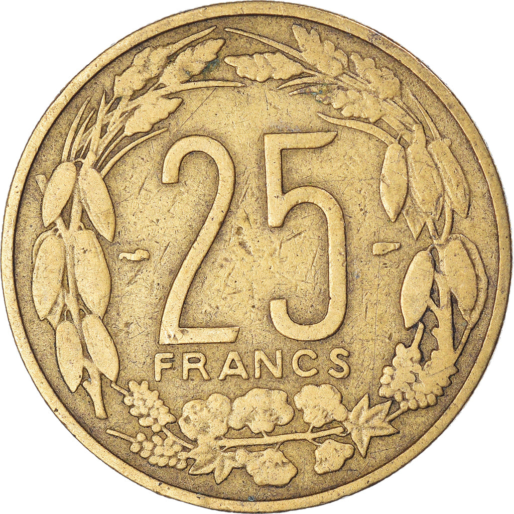 Moneda, Camerún, 25 Francs, 1958