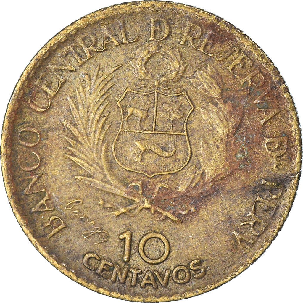 Moneta, Perù, 10 Centavos, 1965