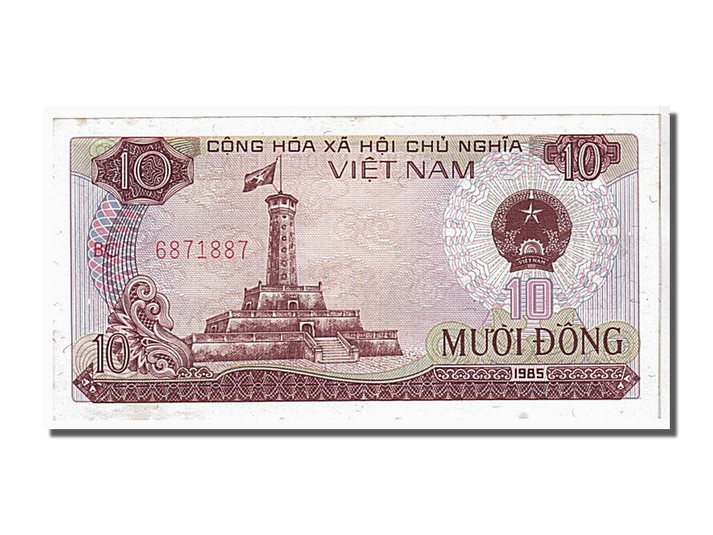 Banknote, Viet Nam, 10 D<ox>ng, 1985, KM:93a, UNC(65-70)