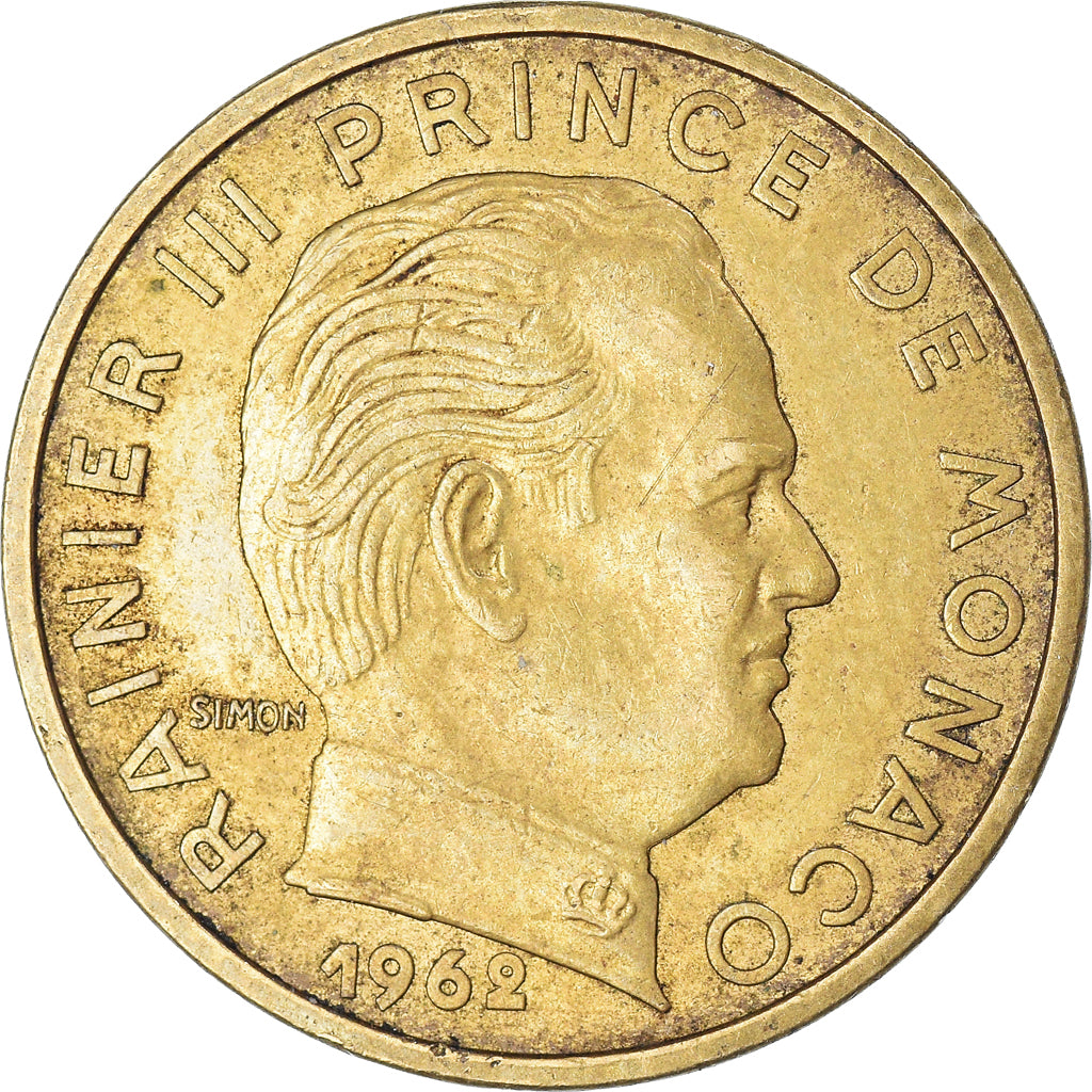 Coin, Monaco, 50 Centimes, 1962
