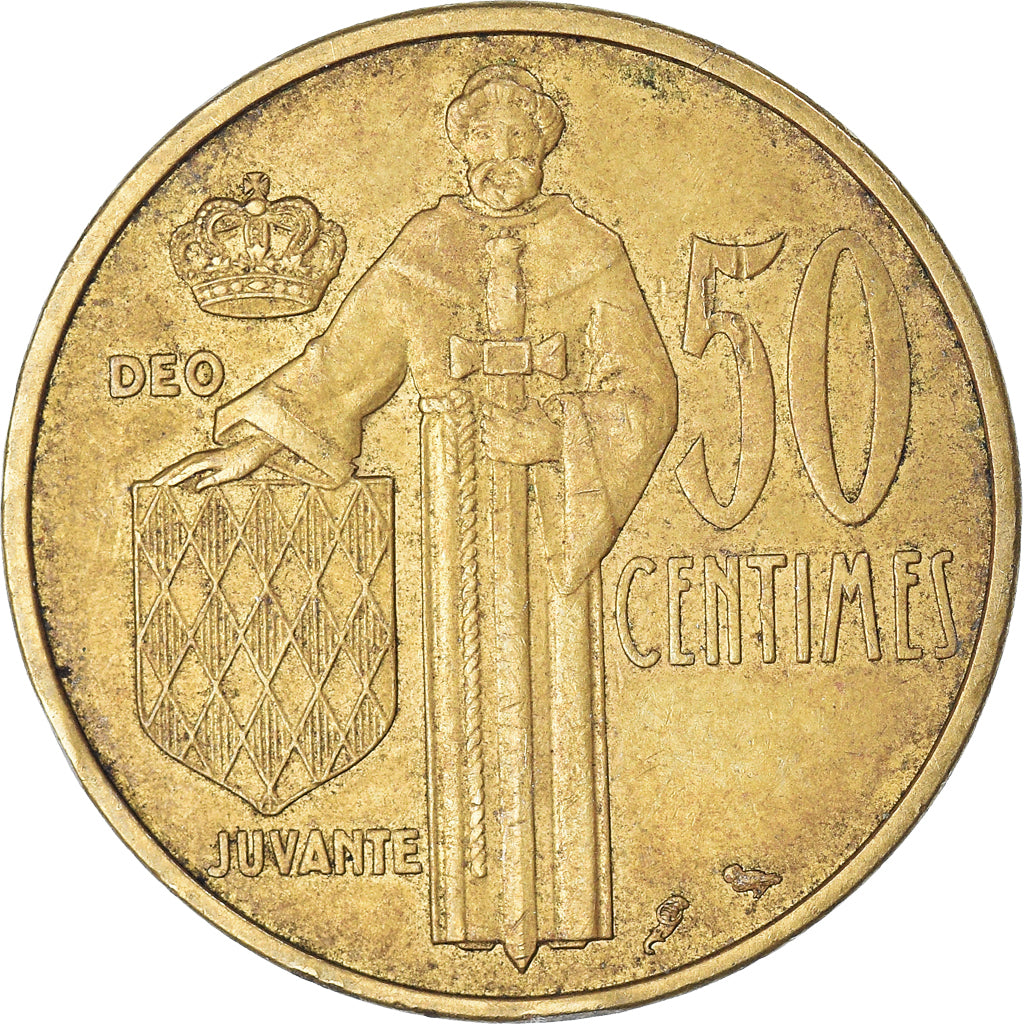 Coin, Monaco, 50 Centimes, 1962