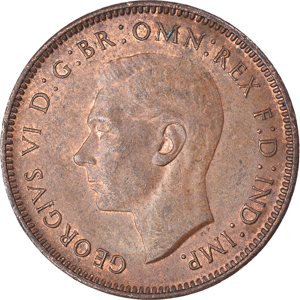 Moneda, Gran Bretaña, Farthing, 1945