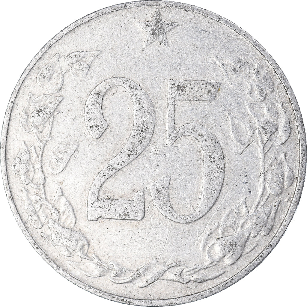 Coin, Czechoslovakia, 25 Korun, 1954