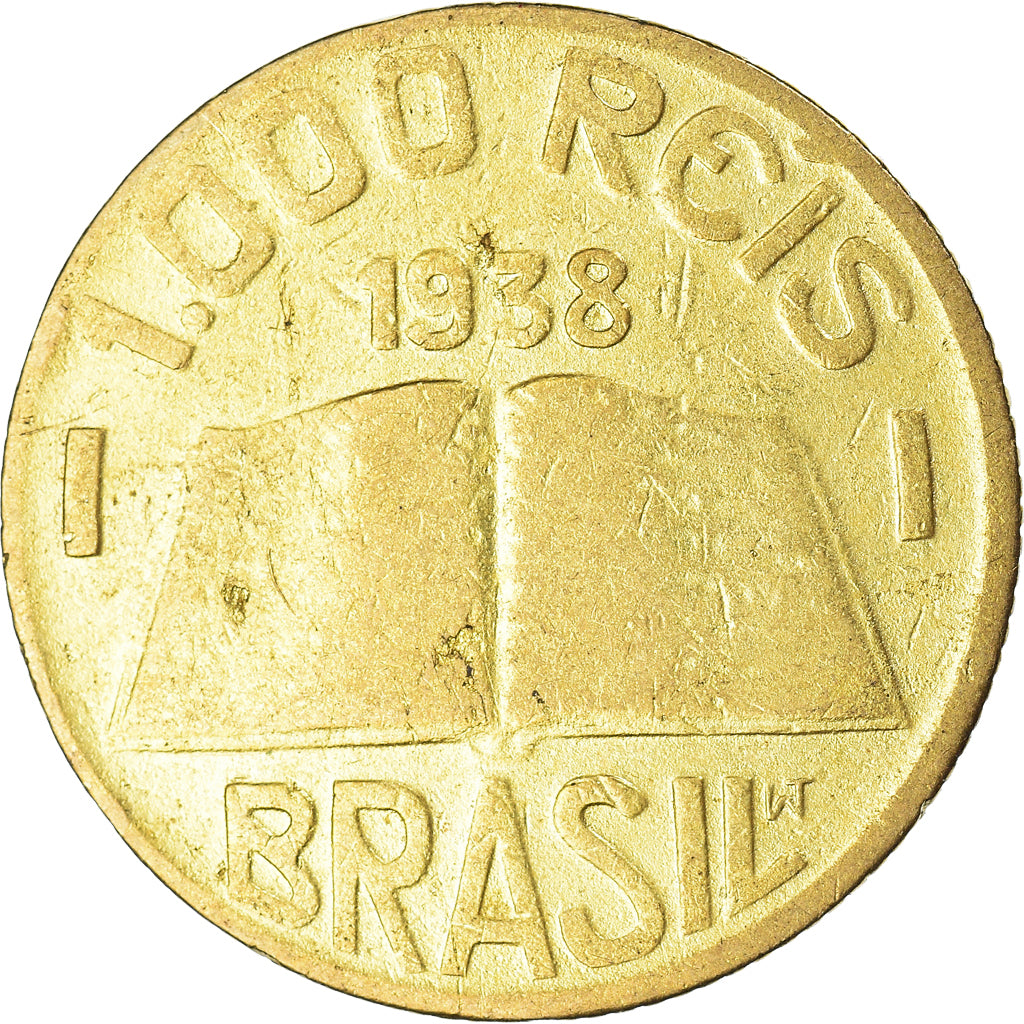 Coin, Brazil, 1000 Reis, 1938