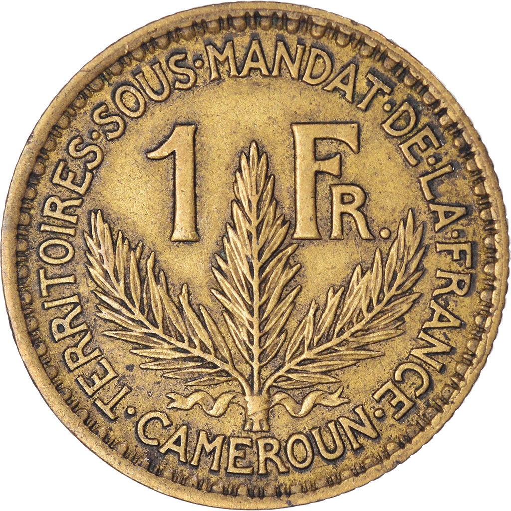 Coin, Cameroon, 1 Franc, 1926