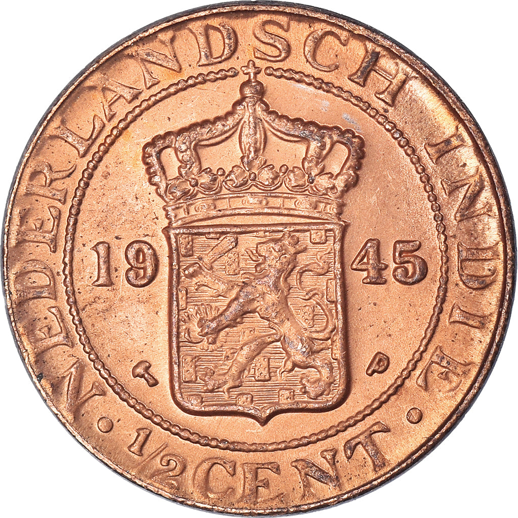 Moneda, Países Bajos, 1/2 Cent, 1945