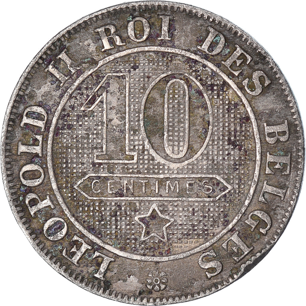 Moneda, Bélgica, 10 Centimes, 1894