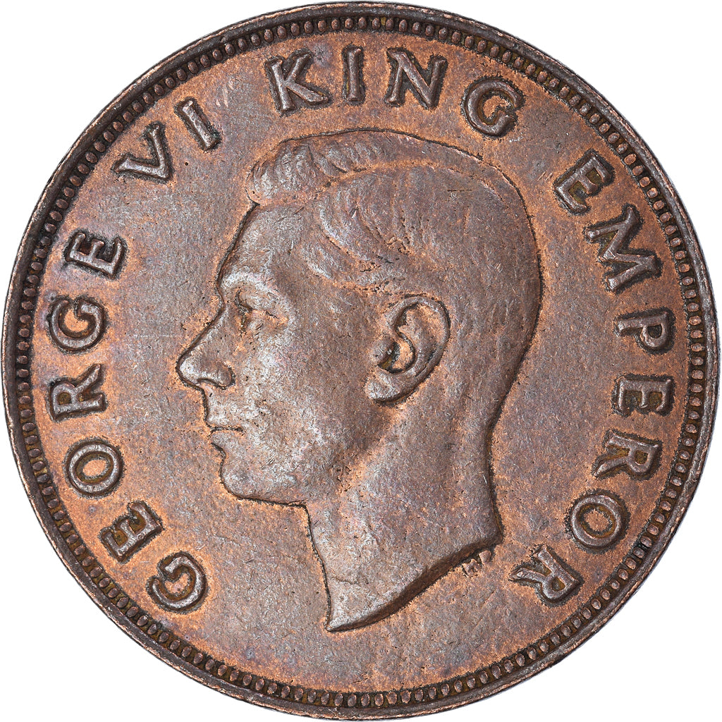 Coin, New Zealand, Penny, 1944