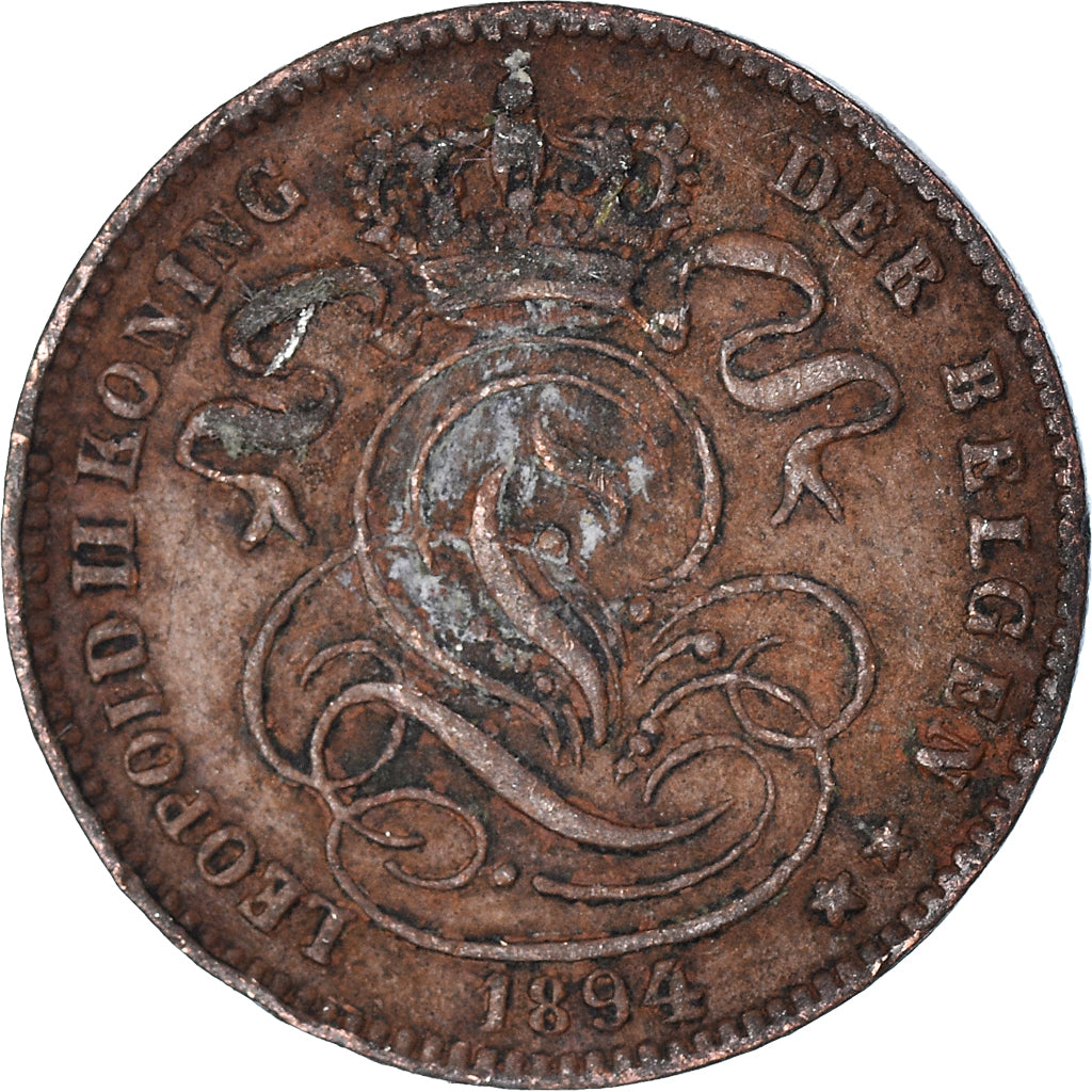 Munten, België, Centime, 1894