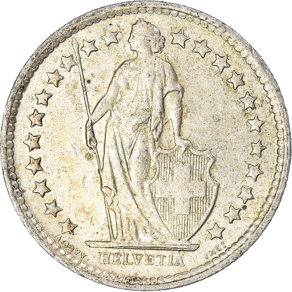 Coin, Switzerland, 1/2 Franc, 1964