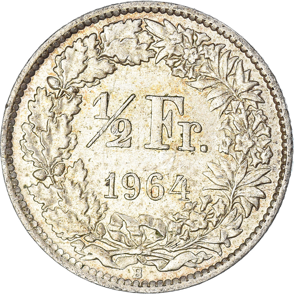 Coin, Switzerland, 1/2 Franc, 1964