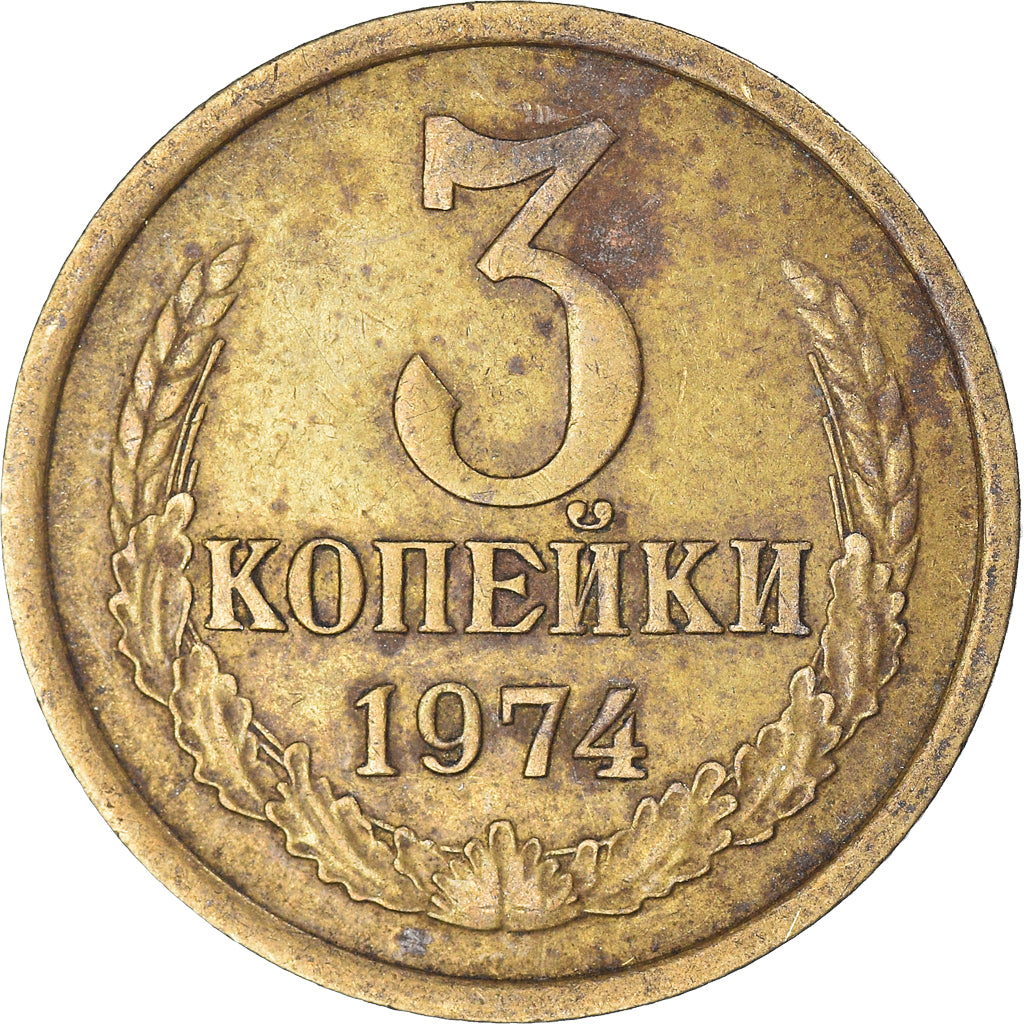 Münze, Russland, 3 Kopeks, 1974