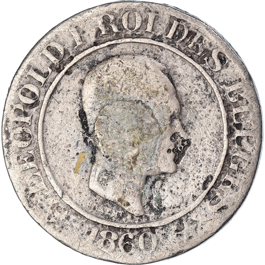Moneda, Bélgica, 20 Centimes, 1860