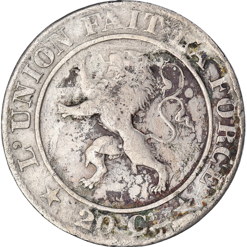 Moneda, Bélgica, 20 Centimes, 1860