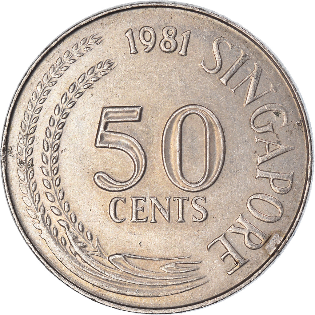Moneta, Singapore, 50 Cents, 1981
