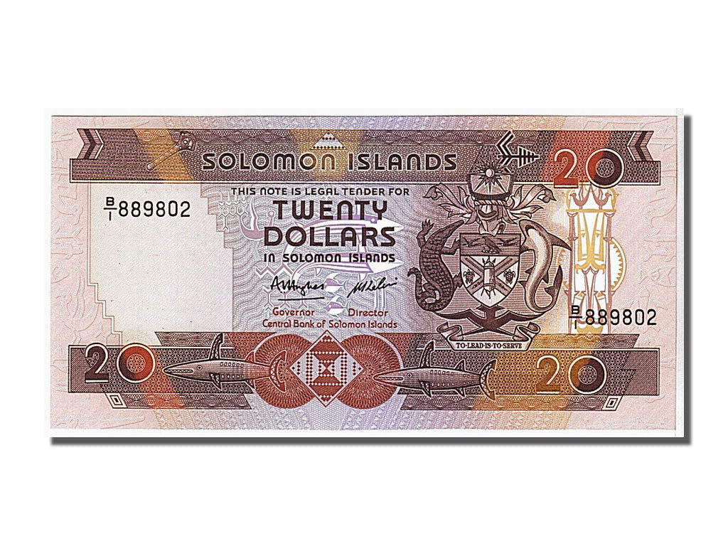 Billete, 20 Dollars, 1986, Islas Salomón, UNC
