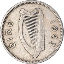 Munten, REPUBLIEK IERLAND, 3 Pence, 1943
