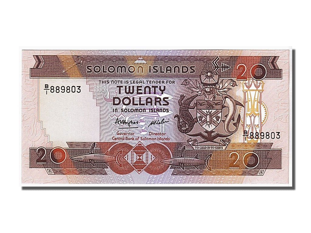 Billete, 20 Dollars, 1986, Islas Salomón, UNC