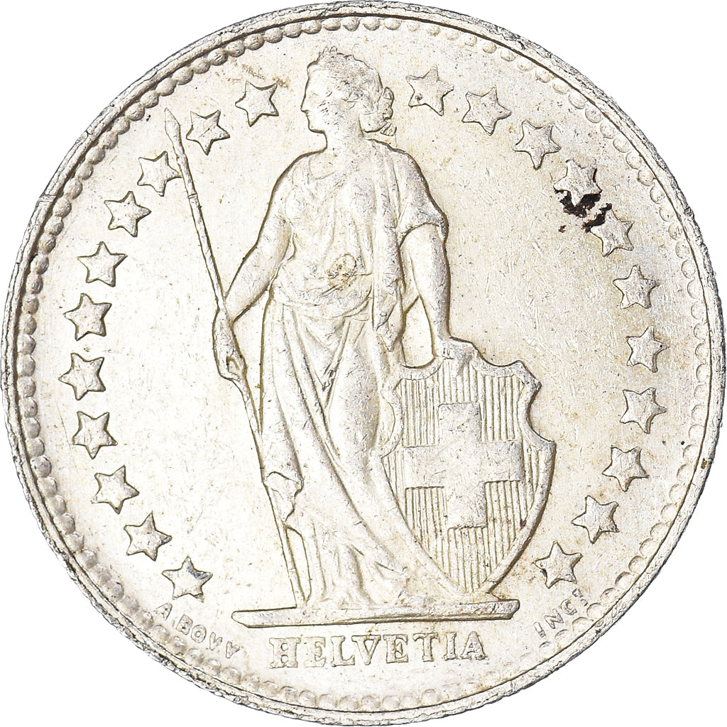 Moneda, Suiza, 1/2 Franc, 1953