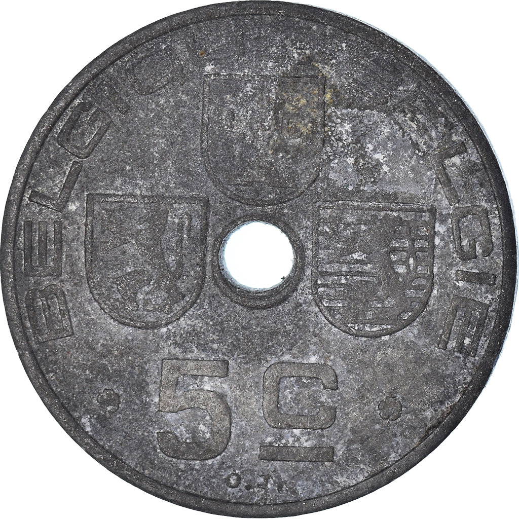 Coin, Belgium, 5 Centimes, 1943