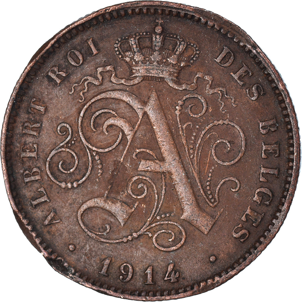 Moneta, Belgio, 2 Centimes, 1914
