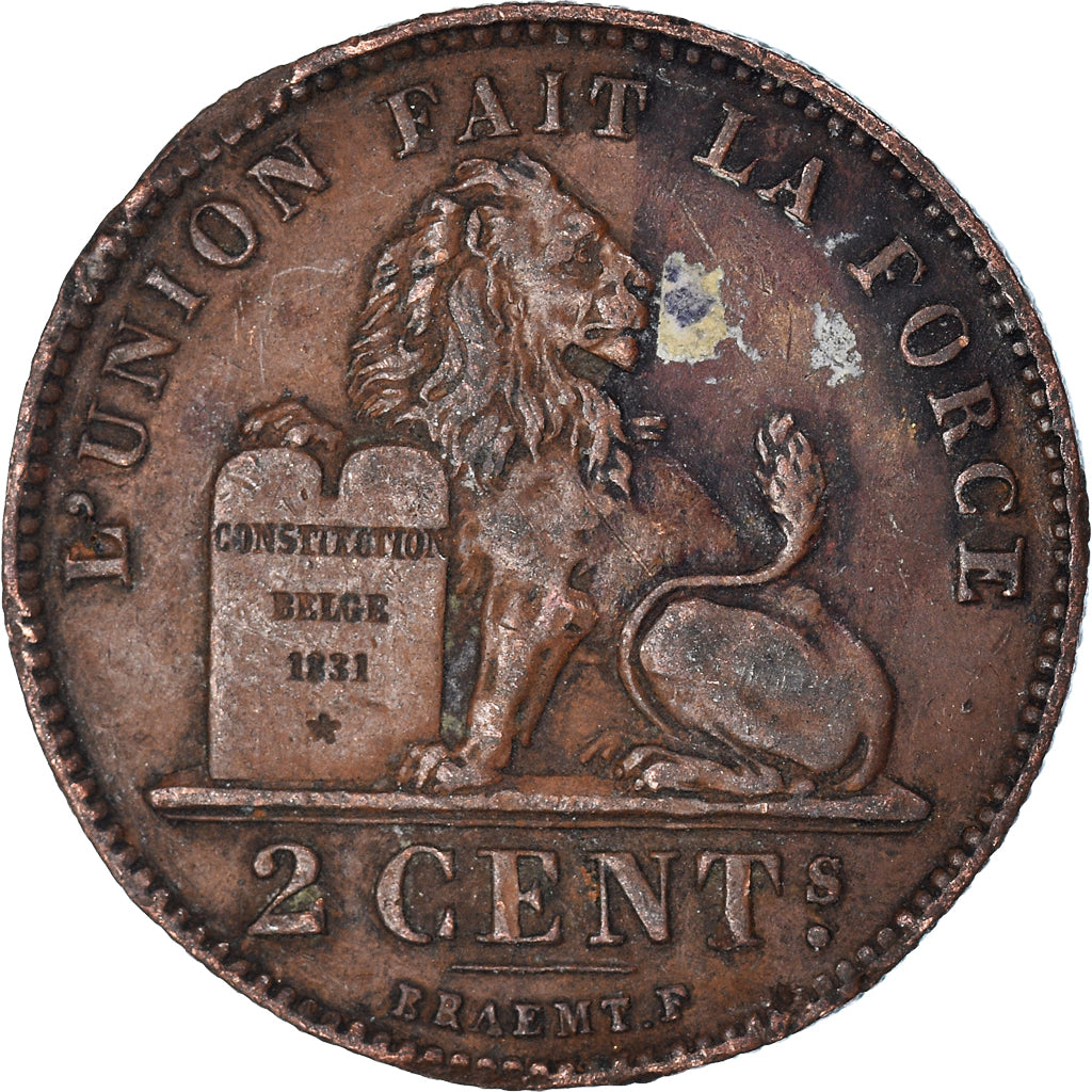 Moneta, Belgio, 2 Centimes, 1914