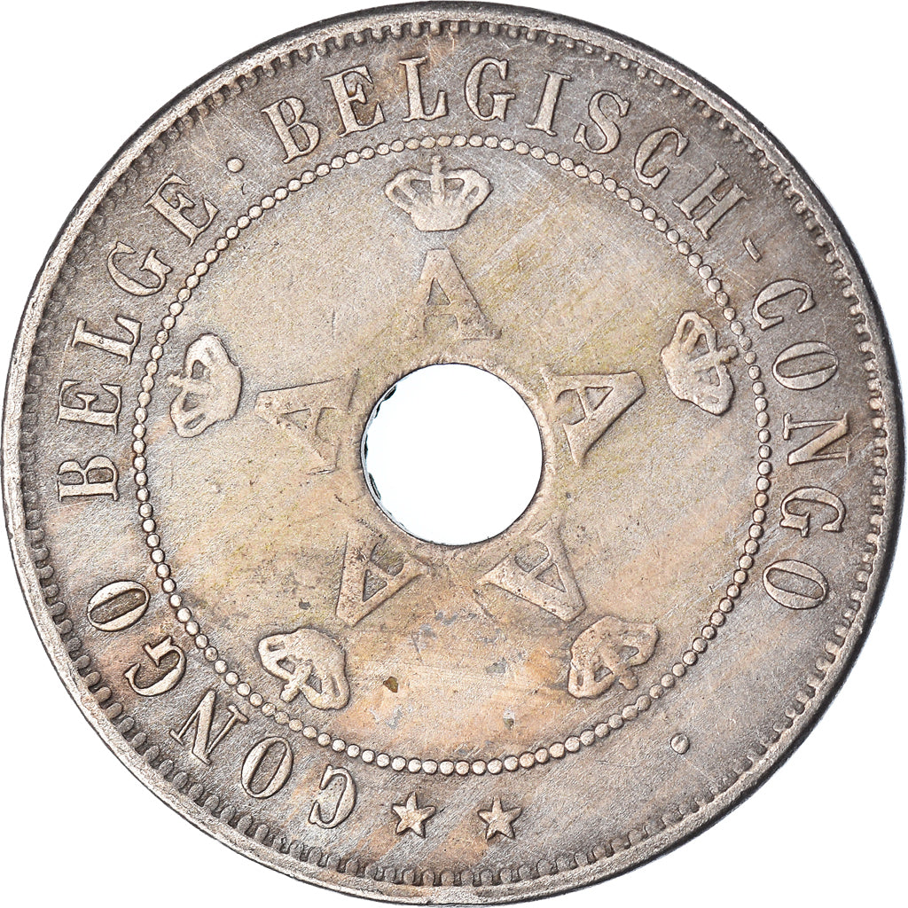 Coin, Belgian Congo, 20 Centimes, 1911