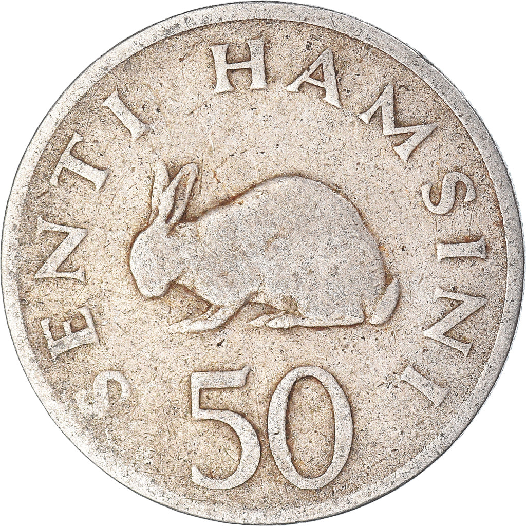 Moneda, Tanzania, 50 Senti, 1966